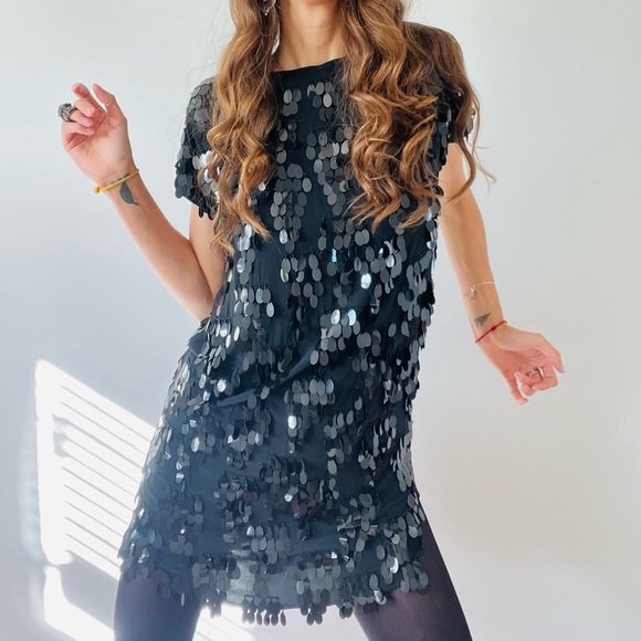 Vintage Fish Scale Dress - Picture 1 of 5